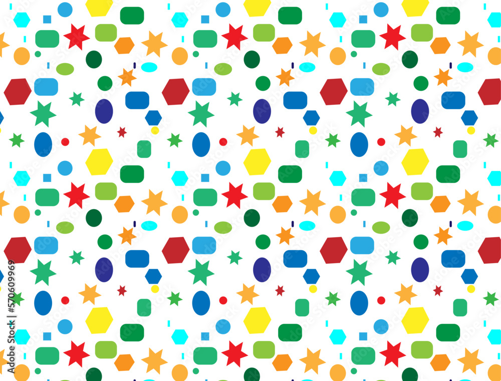 seamless background with colorful circles