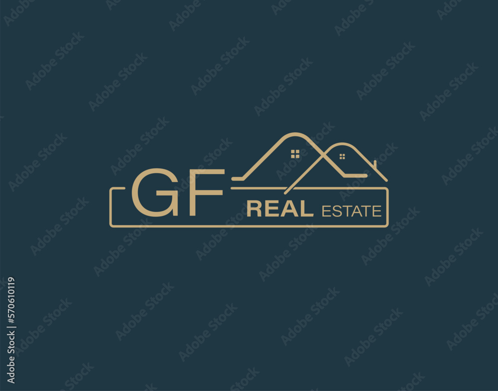 GF Real Estate & Consultants Logo Design Vectors images. Luxury Real Estate Logo Design GF Real Estate & Consultants Logo Design Vectors images. Luxury Real Estate Logo Design