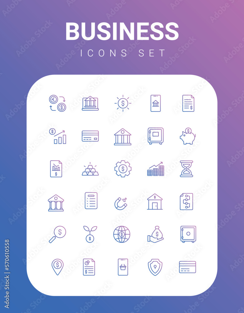 Business icons collection, vector illustration. Business icons collection, vector illustration.