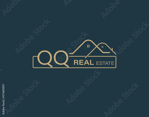 QQ Real Estate & Consultants Logo Design Vectors images. Luxury Real Estate Logo Design