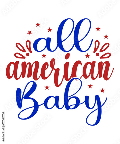 All American Baby SVG Cut File