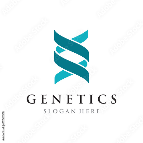Logo design template DNA elements. Bio tech, DNA people, bio DNA, DNA spirals. Logos can be for science, pharmacy and medical.