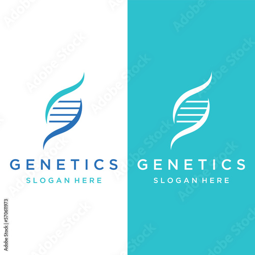 Logo design template DNA elements. Bio tech, DNA people, bio DNA, DNA spirals. Logos can be for science, pharmacy and medical.