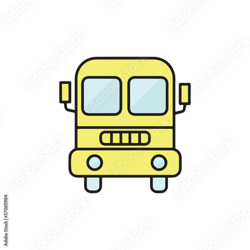vector illustration of a bus car
