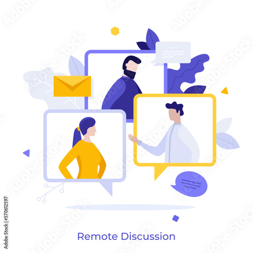 Flat Vector Character Business Concept