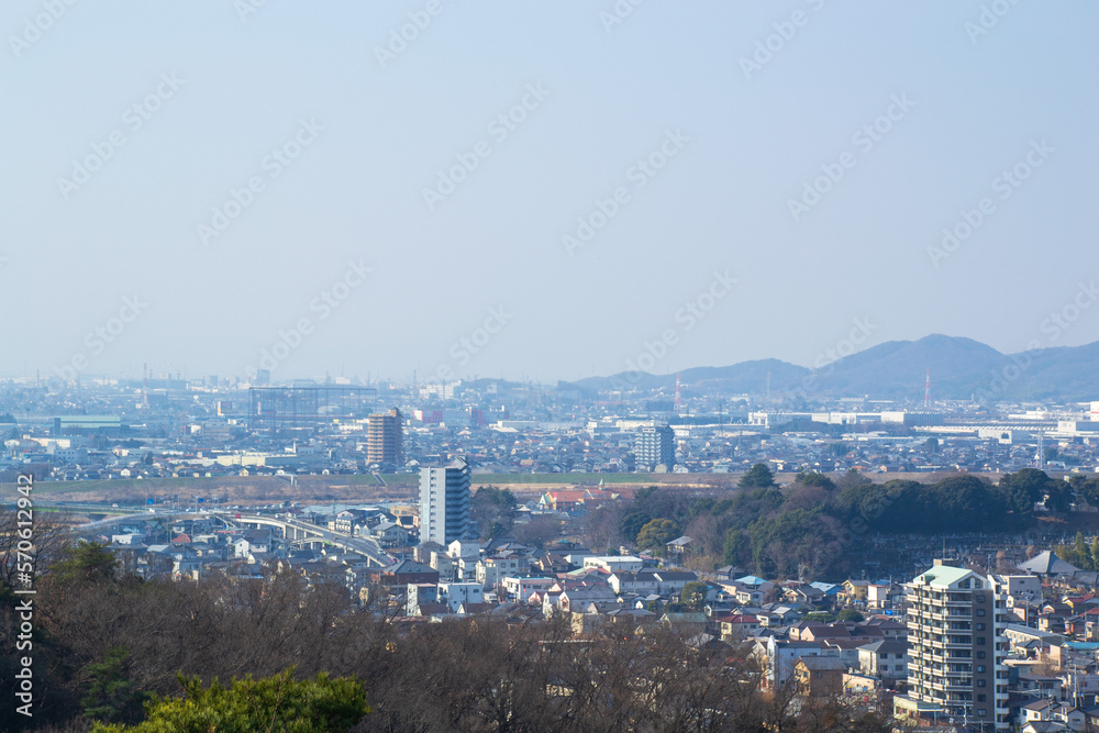 織姫公園（栃木県足利市）からの風景