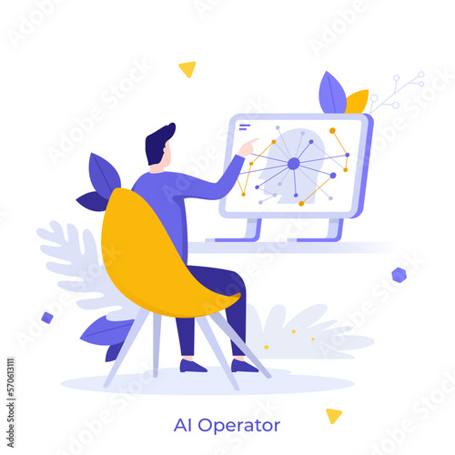 Flat Vector Character Business Concept