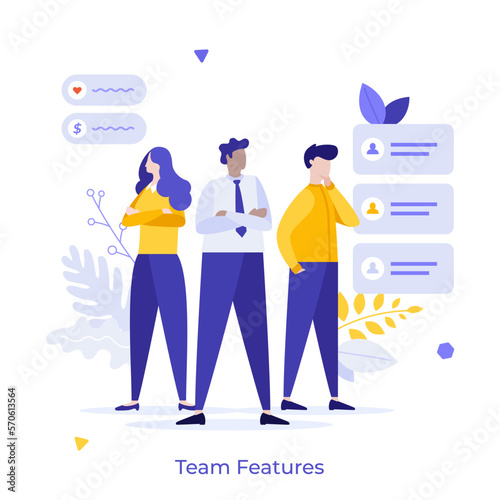 Flat Vector Character Business Concept