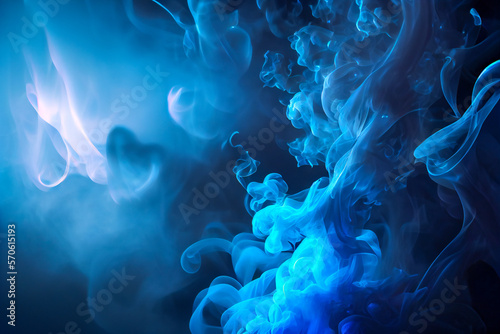 Neon dji smoke background. Abstract Liquid effect. Dripping wave texture. Vibrant colors. AI generative