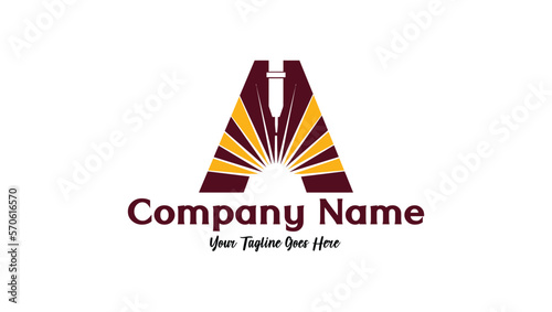 Initial Letter A Laser Tattoo Removal Logo