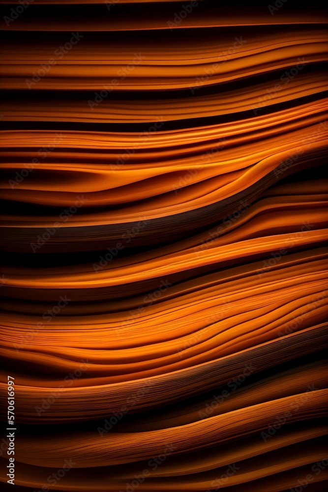 abstract orange background, wood texture, generative ai.