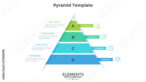Modern Vector Infographic Template In Minimalistic Style