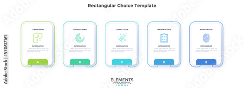Modern Vector Infographic Template In Minimalistic Style