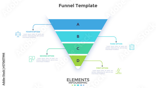 Modern Vector Infographic Template In Minimalistic Style
