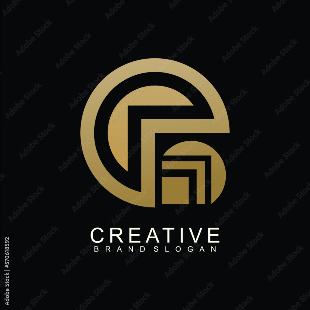 Obraz premium Creative logo collection, media and creative idea logo design template