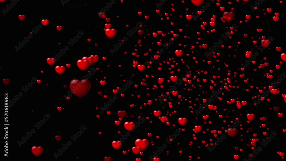 Valentine Hearts Abstract Red Background. Astract red heart wave for valentines day.