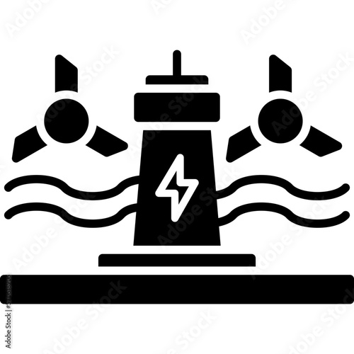 Tidal Power Icon