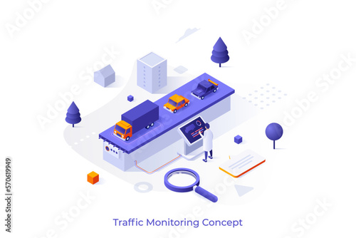 Vector Concept For Isometric Business Scene