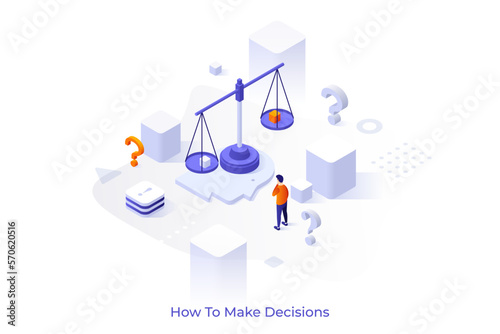 Vector Concept For Isometric Business Scene
