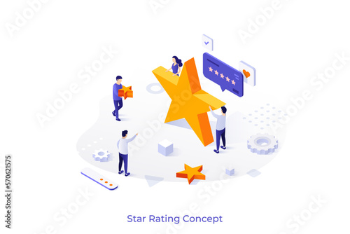 Vector Concept For Isometric Business Scene