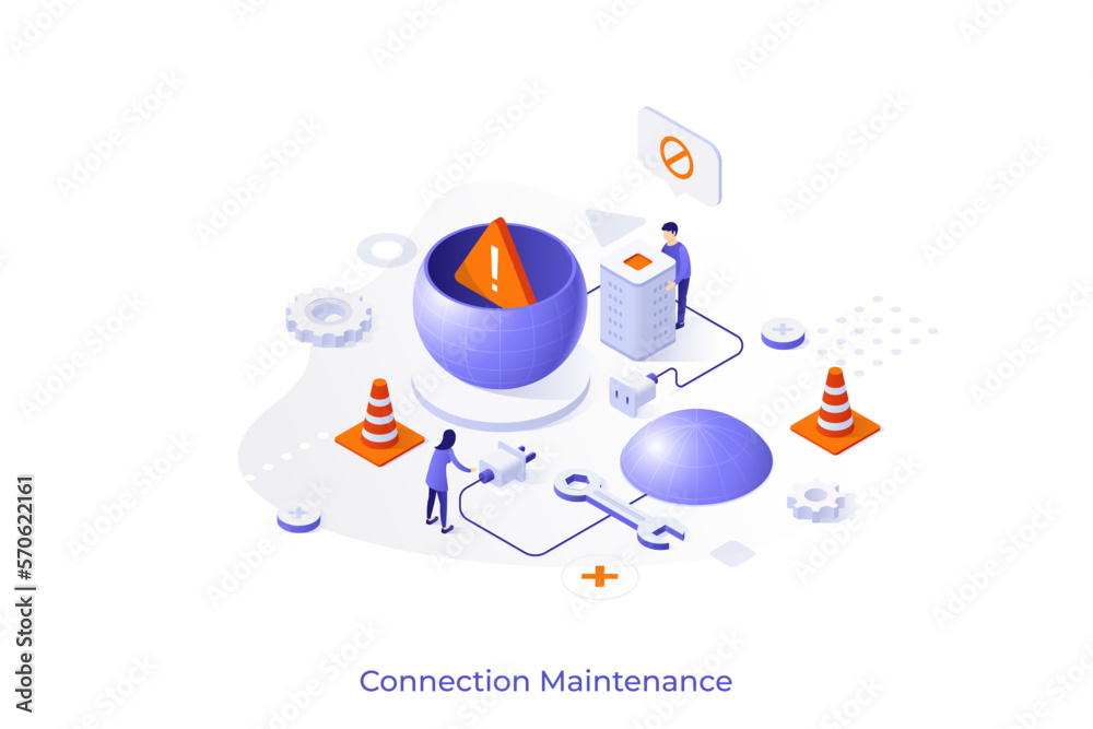 Vector Concept For Isometric Business Scene Vector Concept For Isometric Business Scene