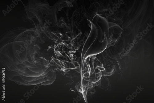 smoke on black background