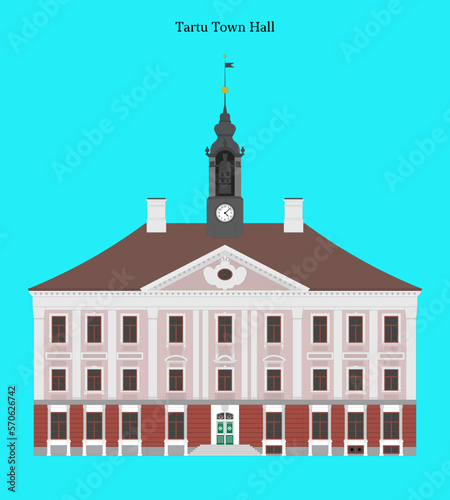 Tartu Town Hall in Tartu, Estonia