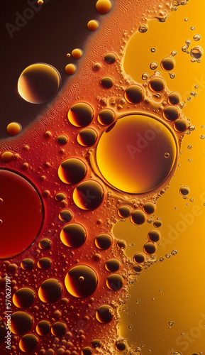 Red and yellow liquid wallpaper
