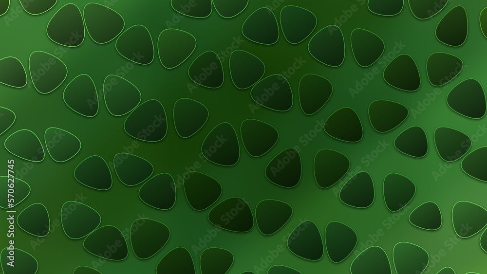 Fototapeta premium Illustration of a green patterned background