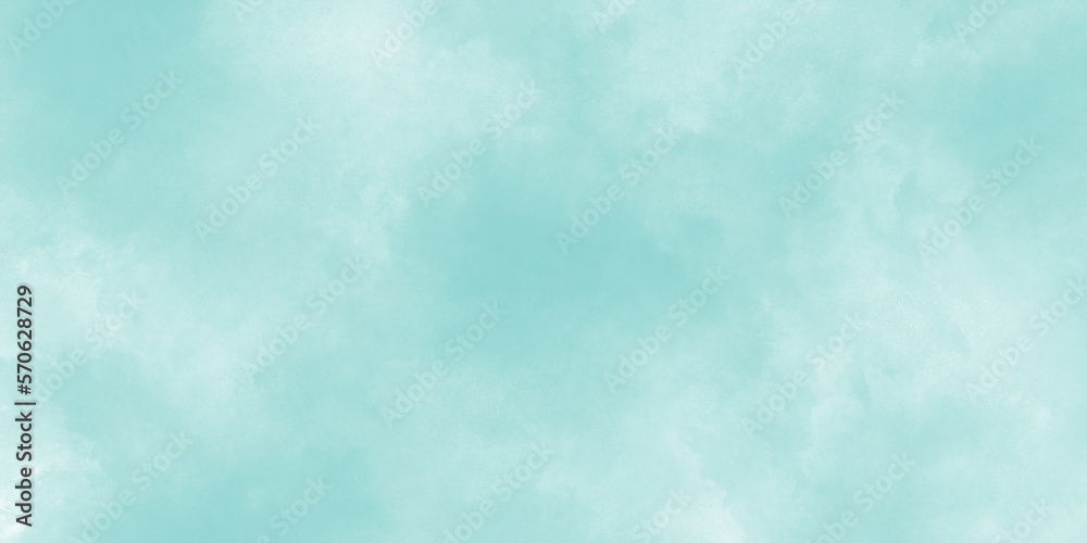 Abstract Watercolor shades blurry and defocused Cloudy Blue Sky Background, blurred and grainy Blue powder explosion on white background, Classic hand painted Blue watercolor background for design.