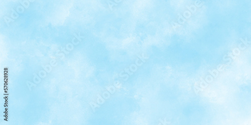 Abstract Watercolor shades blurry and defocused Cloudy Blue Sky Background, blurred and grainy Blue powder explosion on white background, Classic hand painted Blue watercolor background for design. © DAIYAN MD TALHA