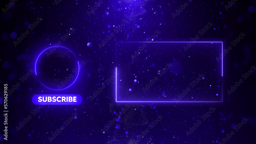 Obraz premium YouTube End Screen V39