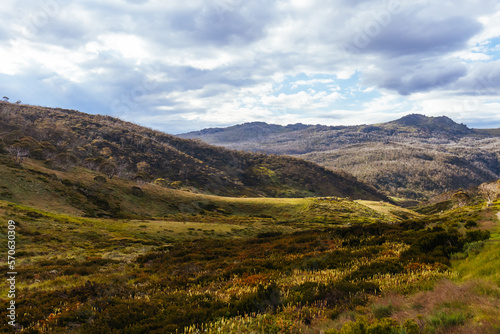 Snowy Mountains View on Cascade Hut Trail in Australia