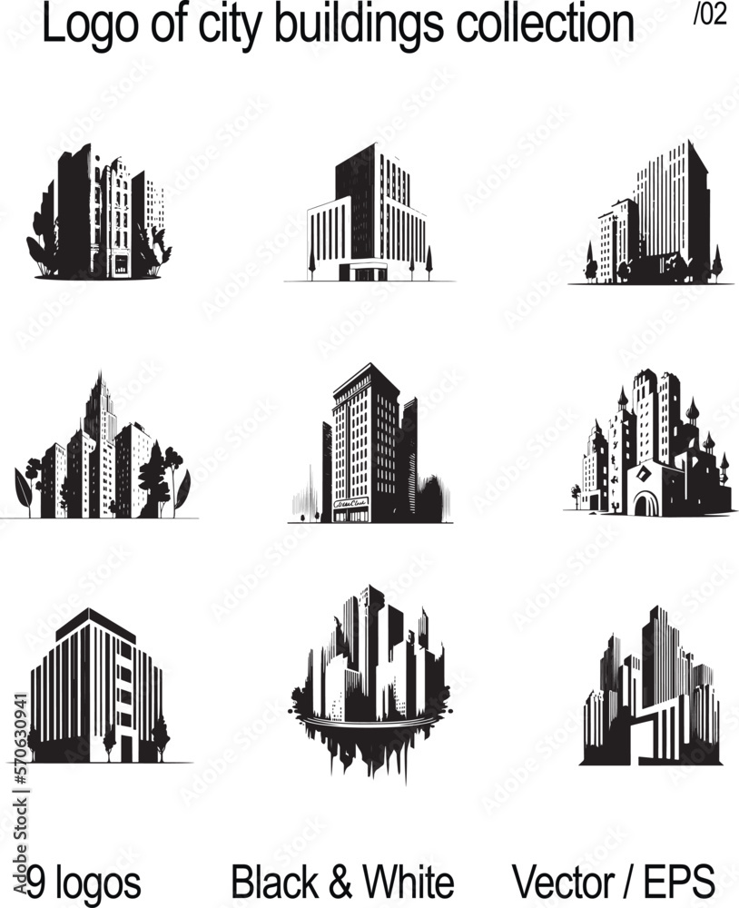 Simple Line Art City Property Realty Logo Sign Symbol Icon Simple Line Art City Property Realty Logo Sign Symbol Icon