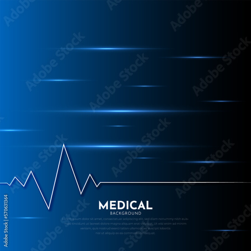 Abstract design of medical background vector. Modern background template vector