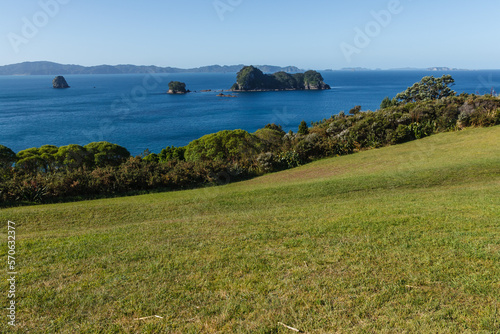 Beach at Coromandel Peninsula island New Zealand 