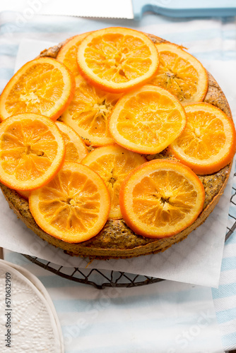 Orange poppy seed cake