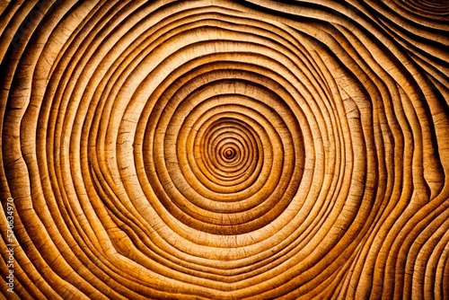 Wood larch texture of cut tree trunk, close-up. Wooden pattern