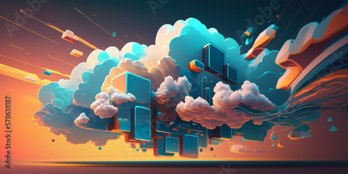 Cloud computing is an advanced technology that allows users to access data and applications remotely via the internet. It is a cost-effective and efficient way of storing, managing, generative ai