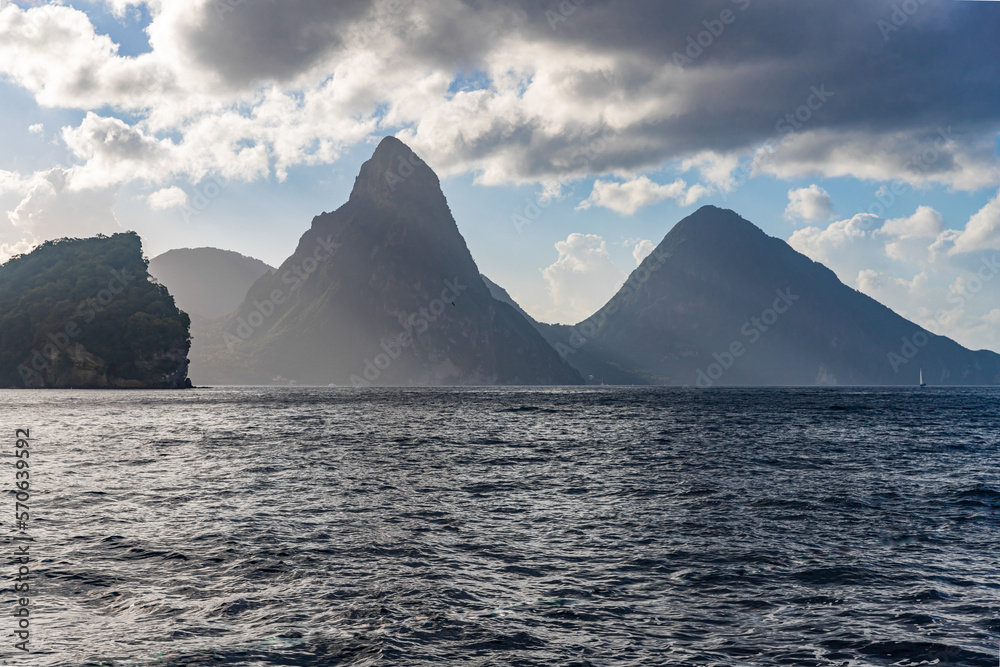 Pitons near Soufriere, Saint Lucia