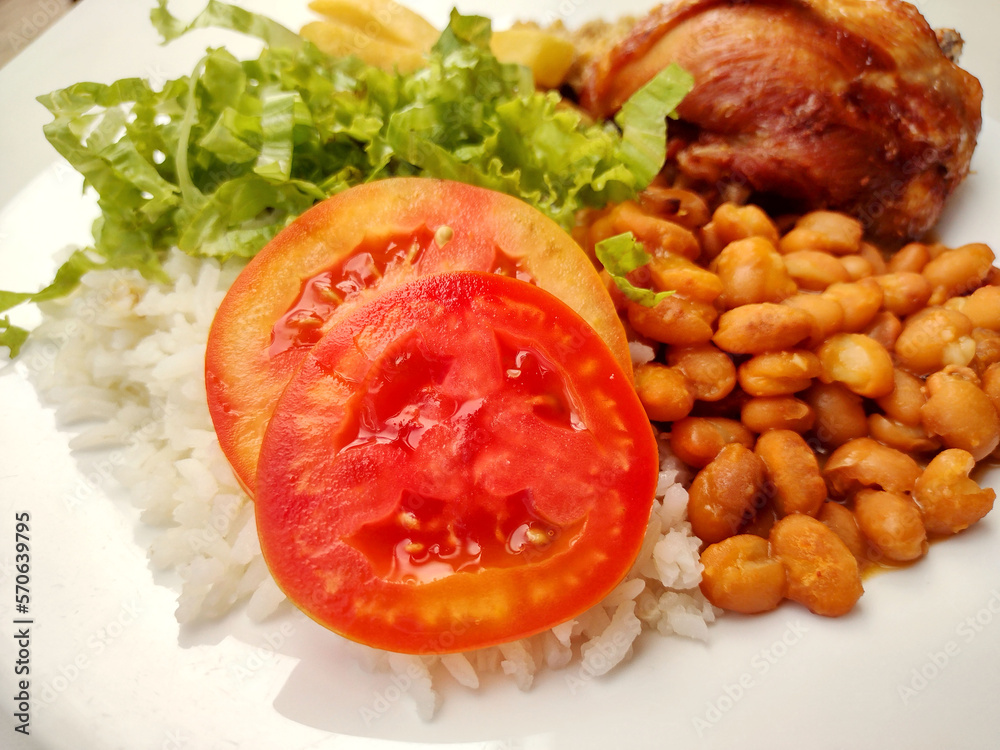 Close up on Typical Brazilian meal called Close up on Typical Brazilian meal called