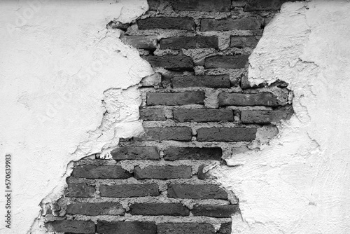 Black brick wall texture background