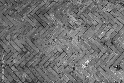 Black brick wall texture background