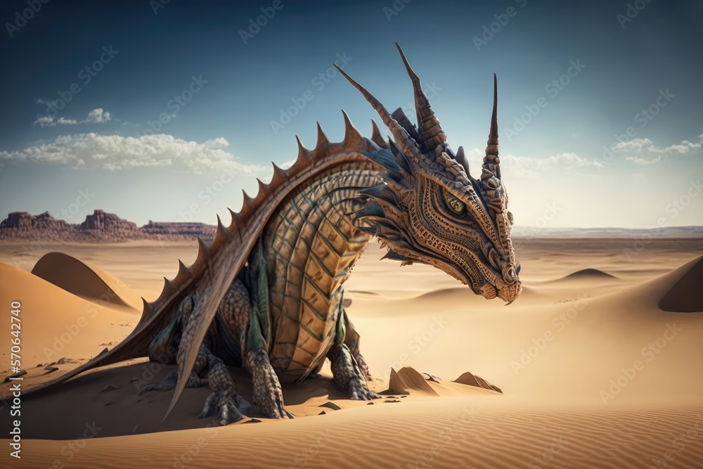 The Dragon Unveiled in the Desert, In the Cruel Desert Generative AI