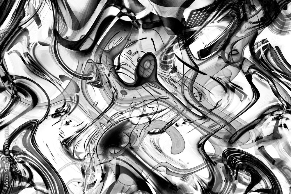 Abstract vibrant neon fluid free distorted dynamic flowing ripple ...