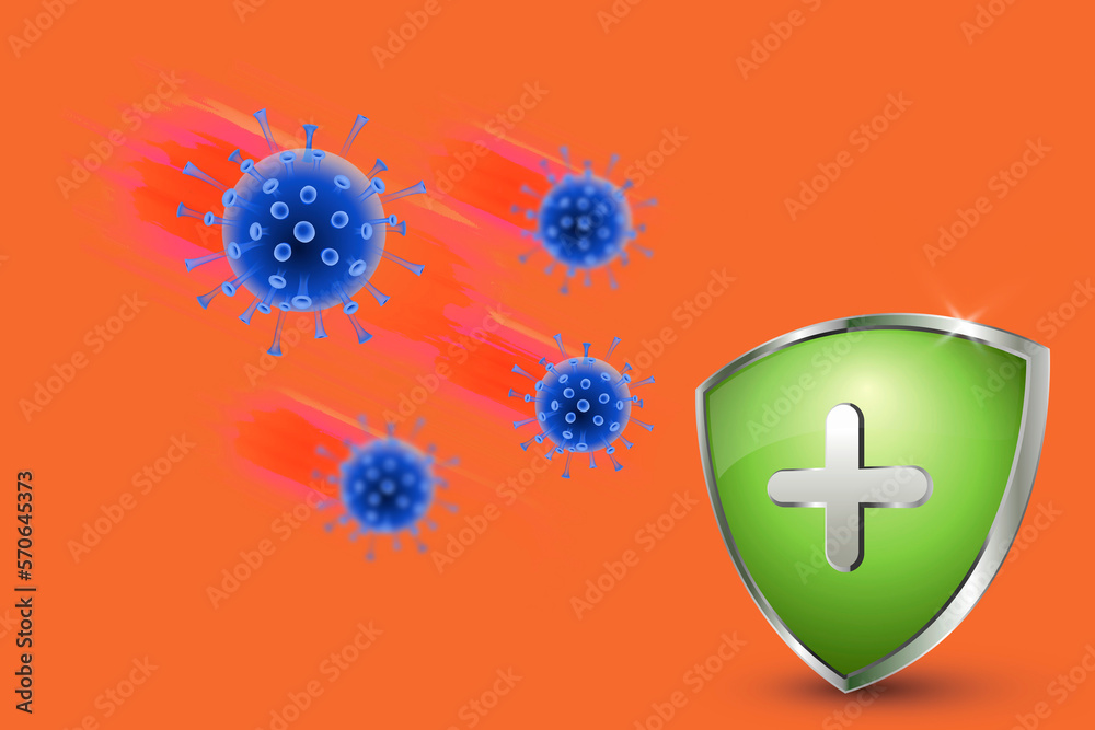 coronavirus covid19 protection shield for medical purpose germs