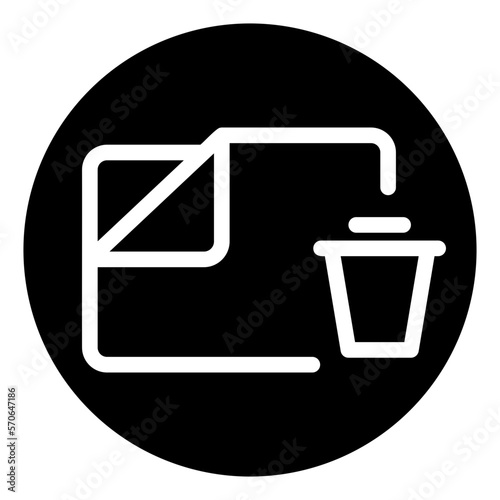 folder glyph icon