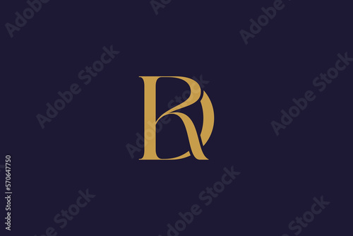 Принти на полотні RD letter typography luxury logo design, DR logo design for a fashion brand, Com