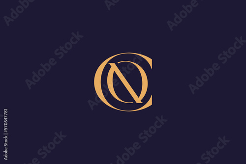 CN modern letter typography design, CN logo design for company, CN fashion logo 