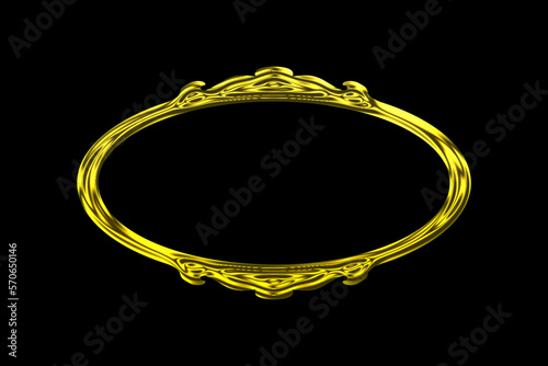golden ring isolated on black